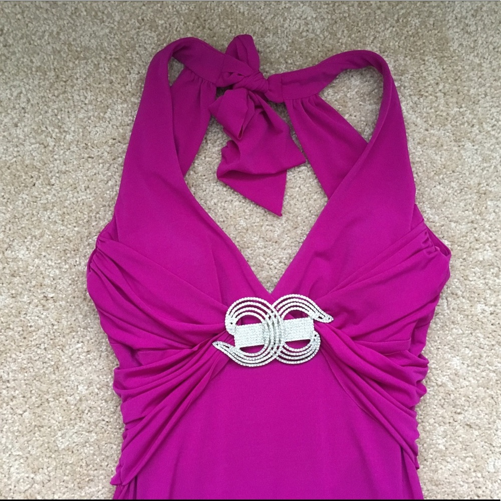 💕2xHP💕 NWT Mary L couture open back gown - Picture 2 of 8